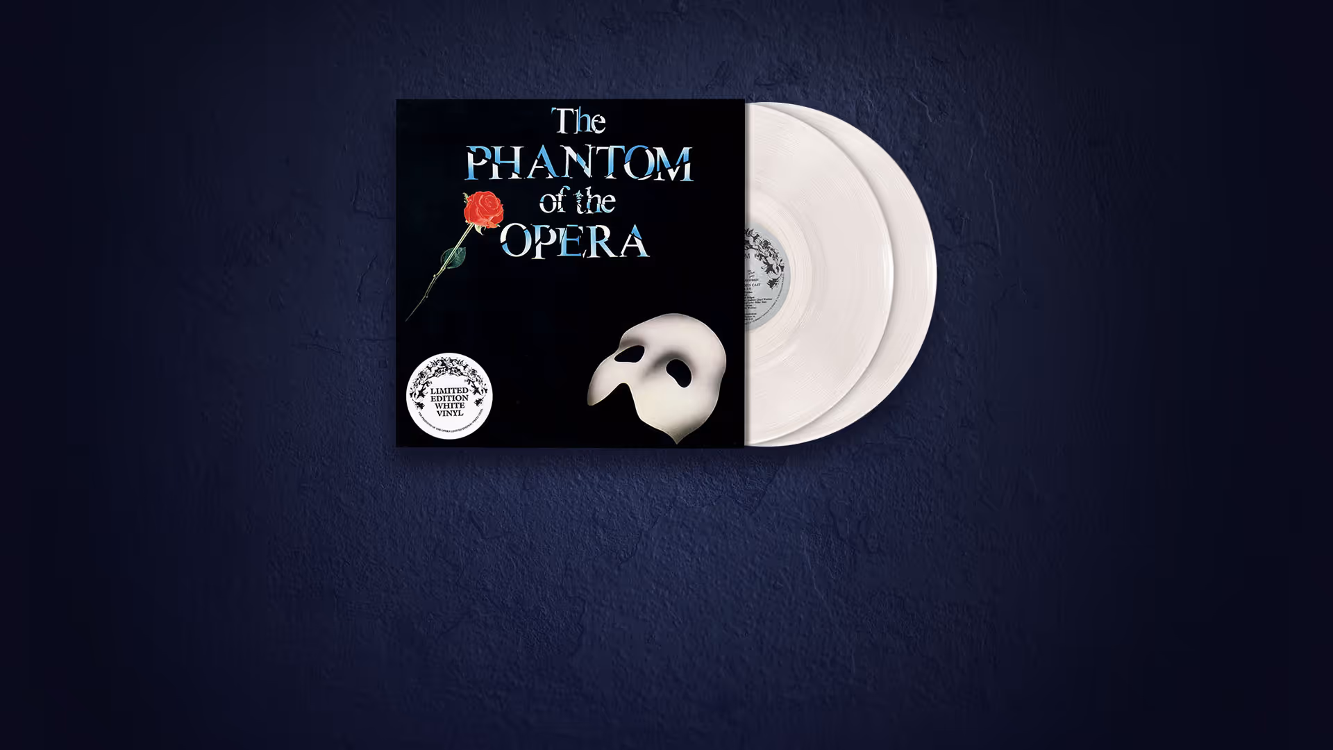 For the first time ever - The Phantom of the Opera on White Vinyl