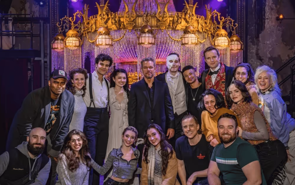 Matt Damon drops by Andrew Lloyd Webber’s Masquerade in New York