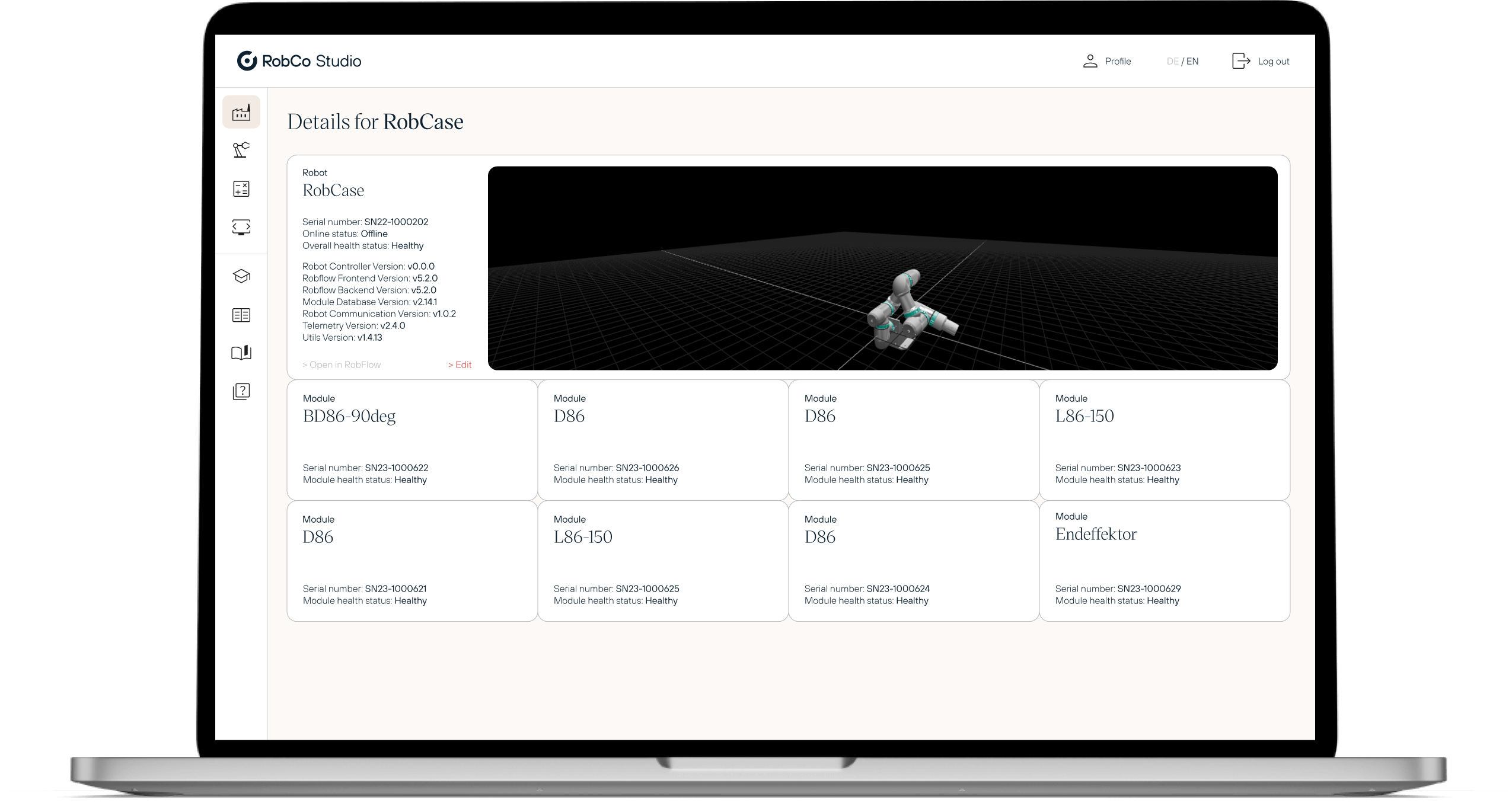 RobCo Studio Fleet Management