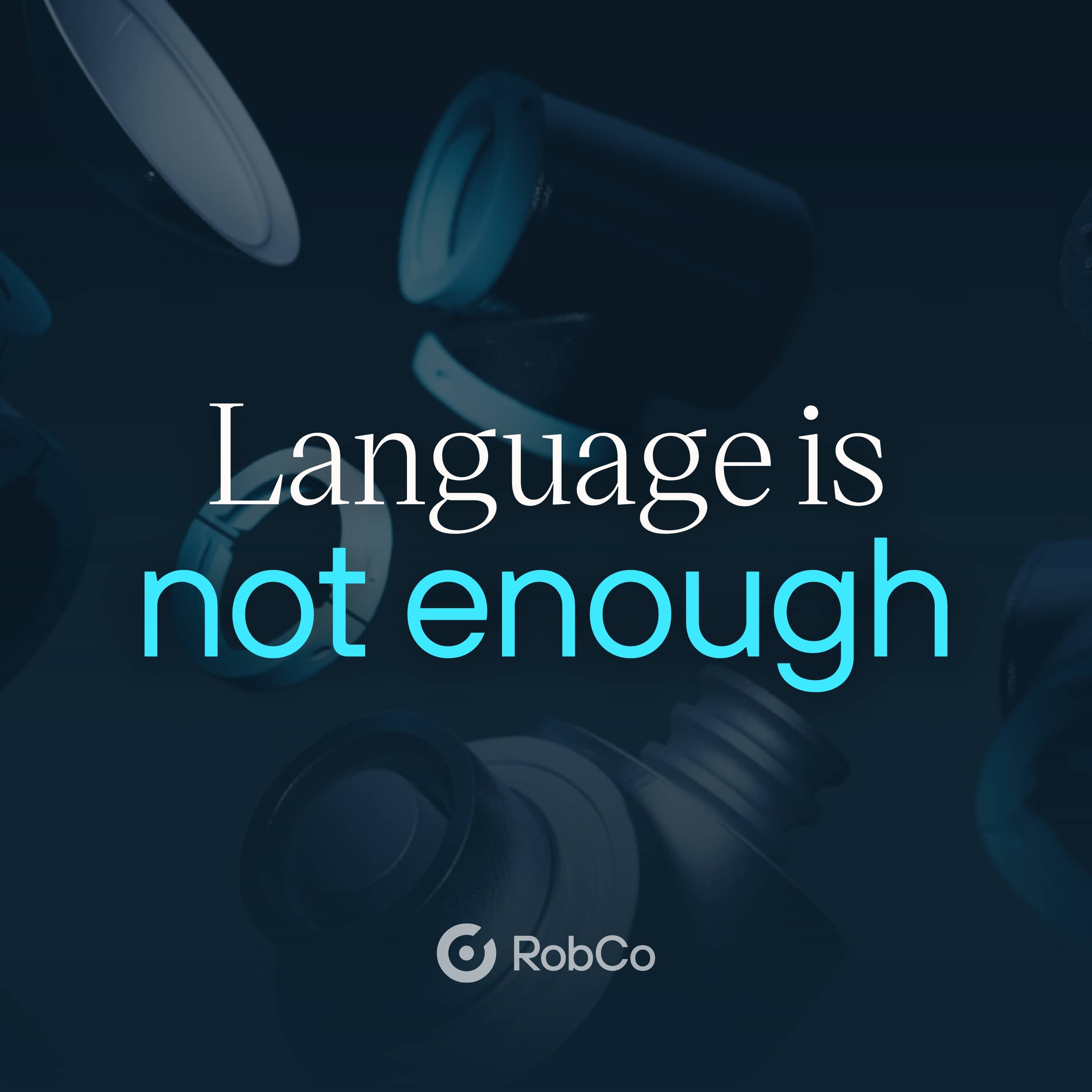 Dark blue background with white soundwave graphic and text 'RobTalk Episode'.