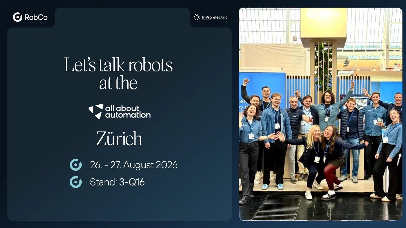 Treffen Sie uns auf der all about automation Zürich 2026