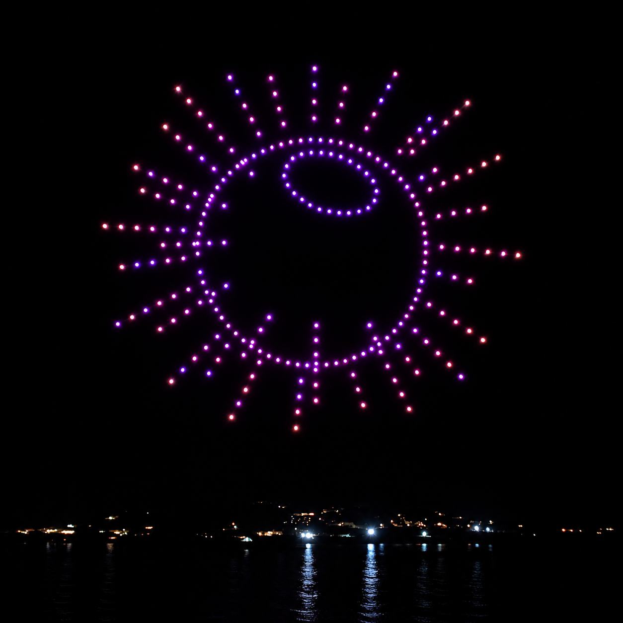 Axinos Naousa Paros drone show by Drônira, image 2 of 5