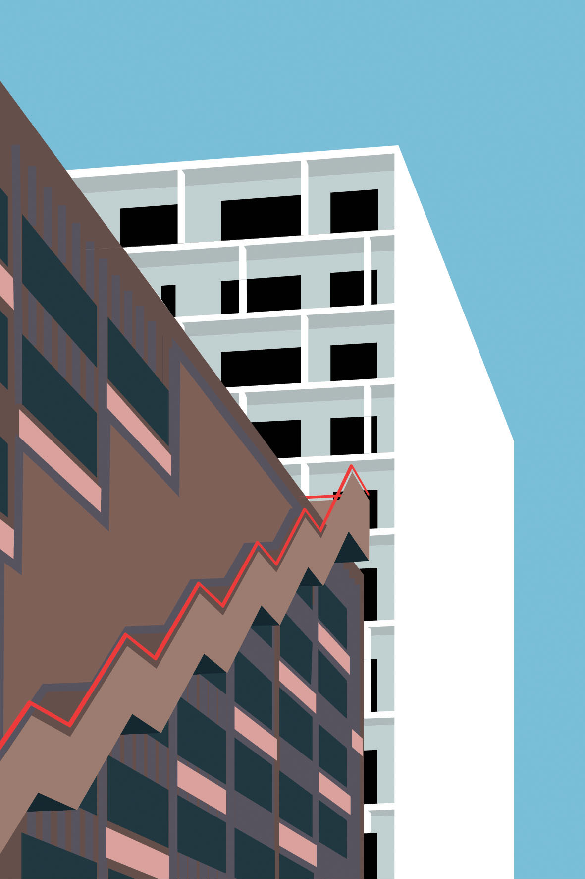 Illustration based on a photograph taken in Nordhavn, Copenhagen