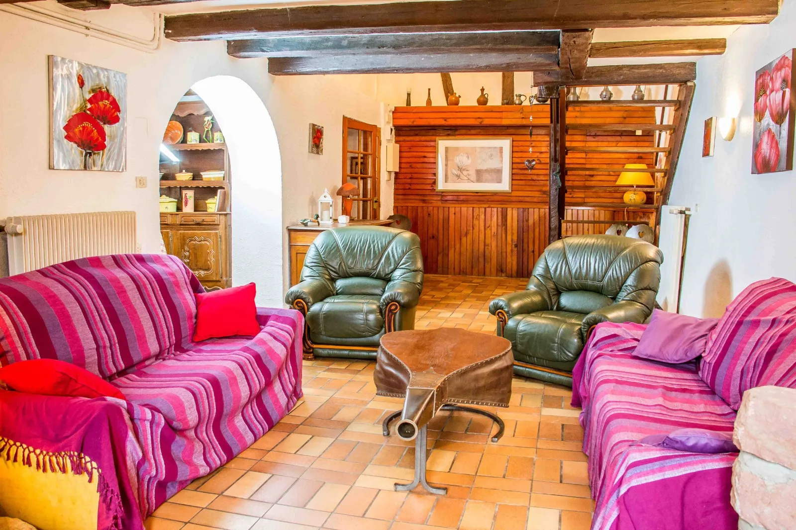 salon - gite de la tour