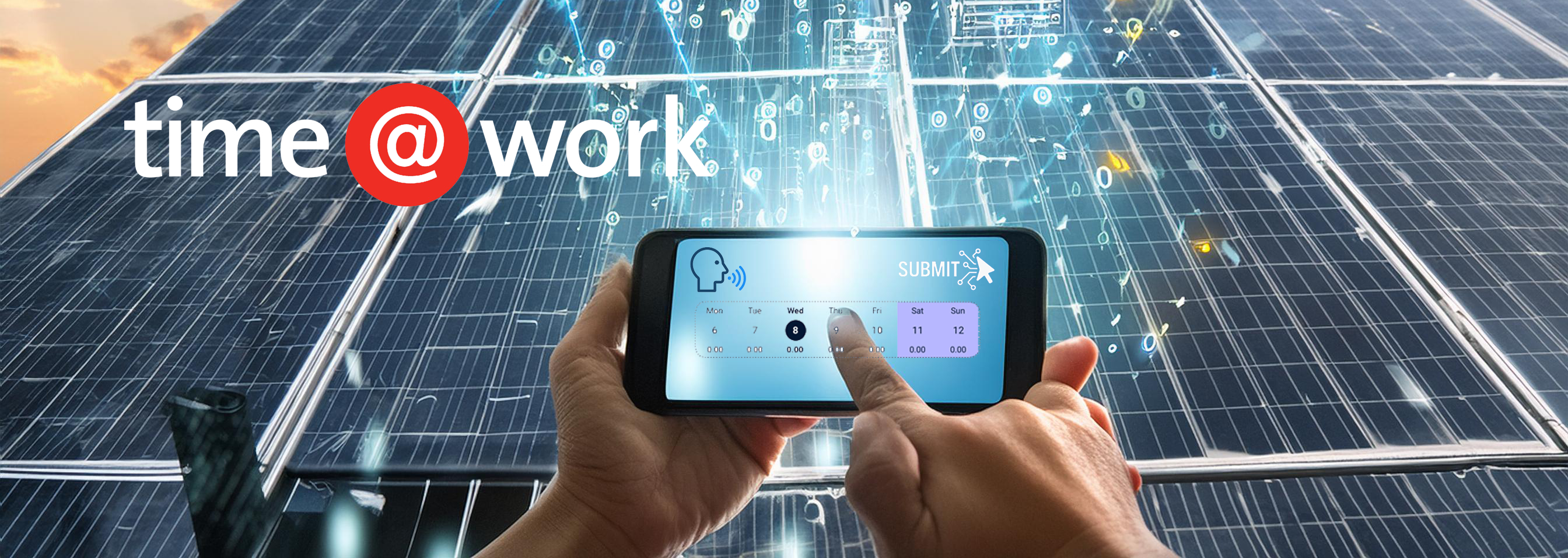 Businessman uses time@work AI on Mobile