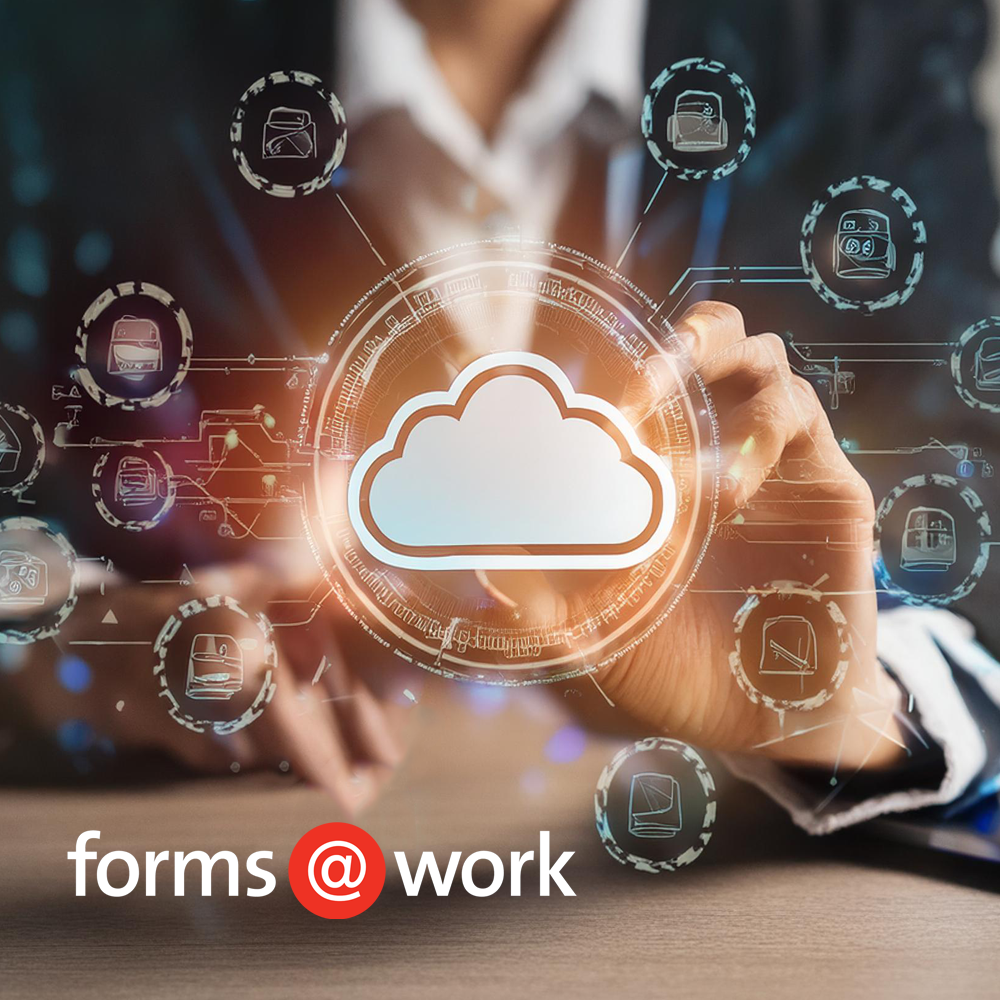 AI forms@work helps a businessman