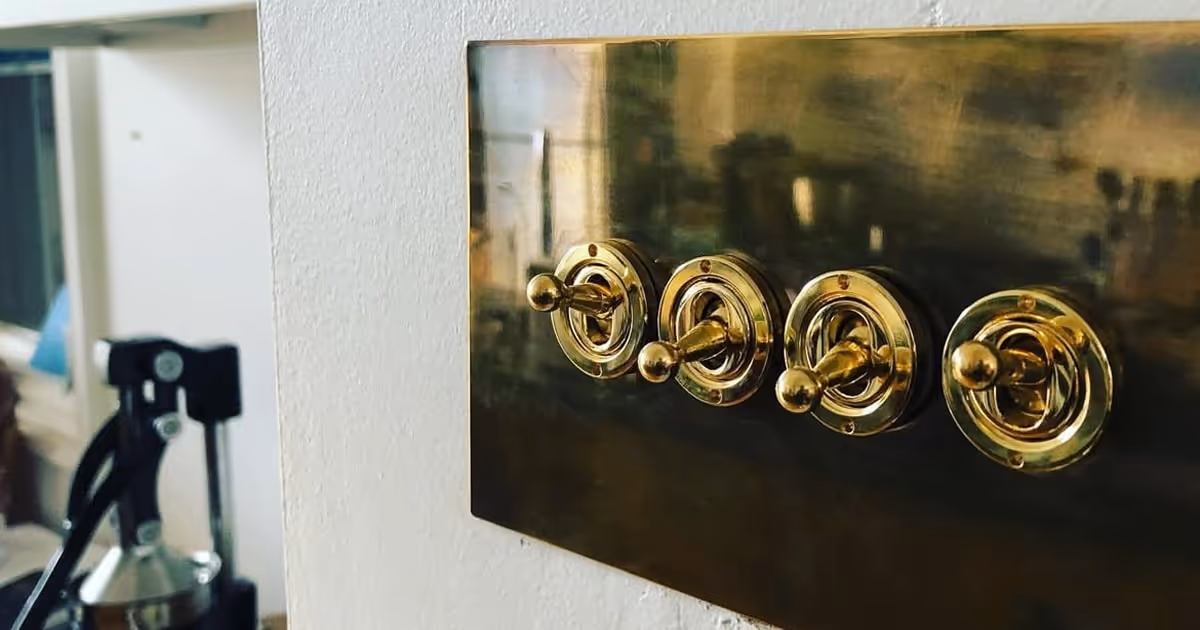 Light switches installed