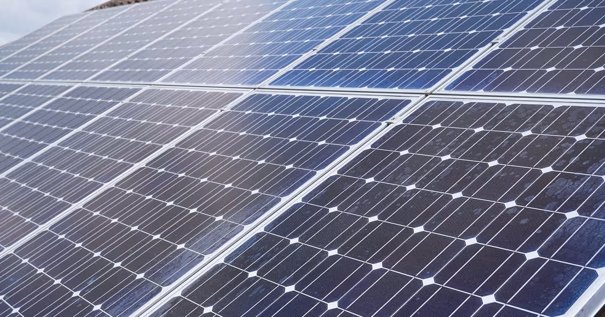 Solar panels installed on a roof