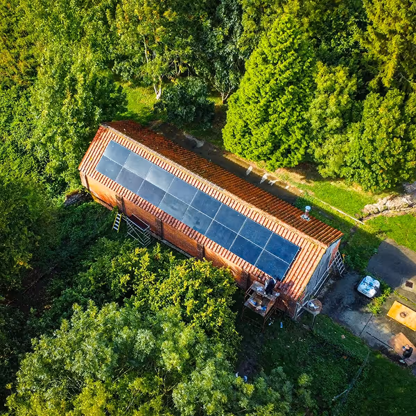 Solar panels installed on a roof in Saffron Walden
