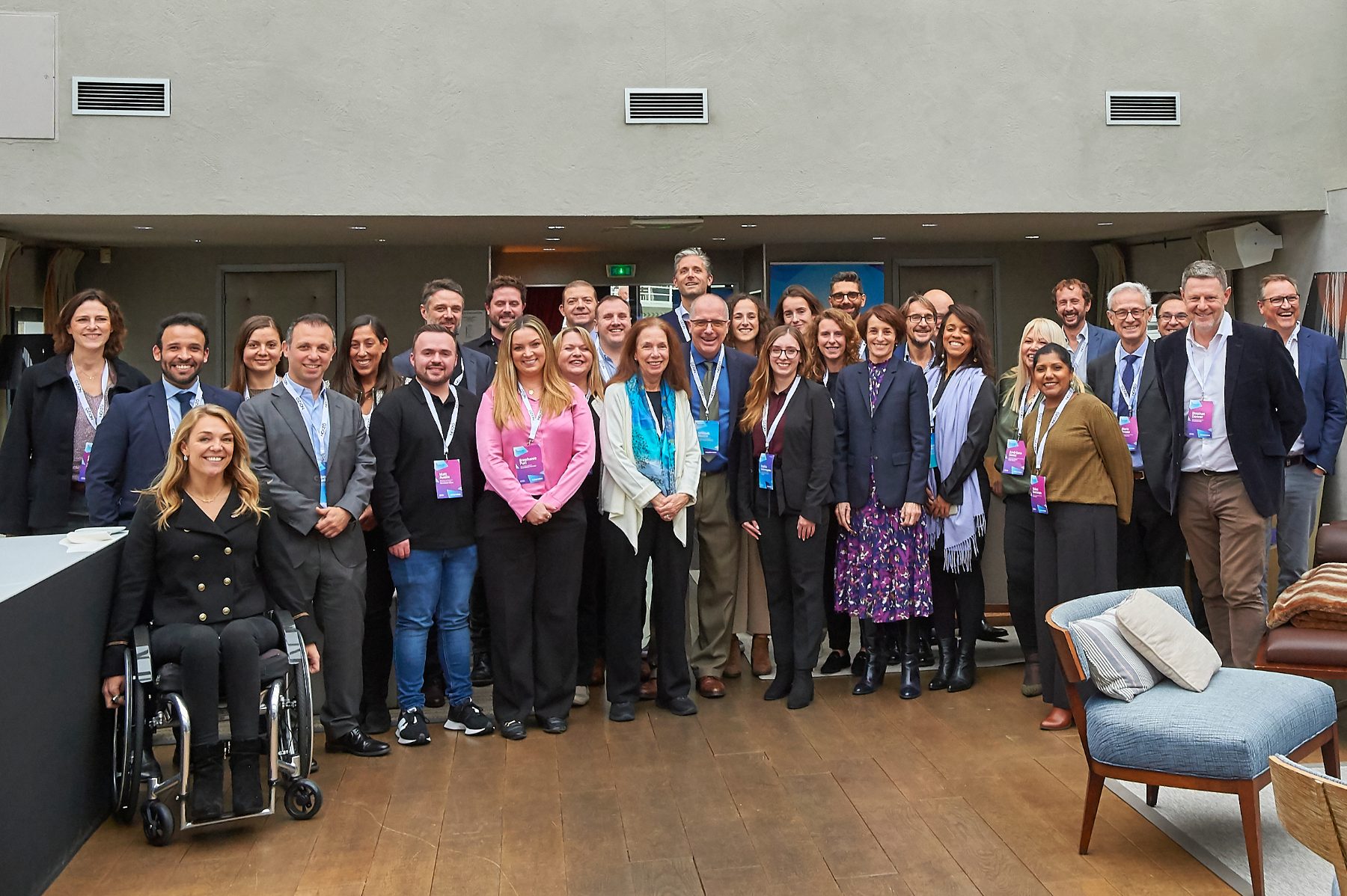 Group photo of delegates at the 8th Airport PRM Leadership Conference in Paris