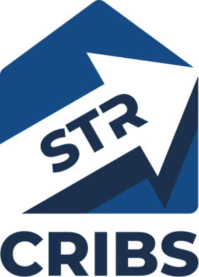 Blue house-shaped logo with an upward arrow and the letters 'STR' inside, above the word 'CRIBS'. - Total Quality Lending Images