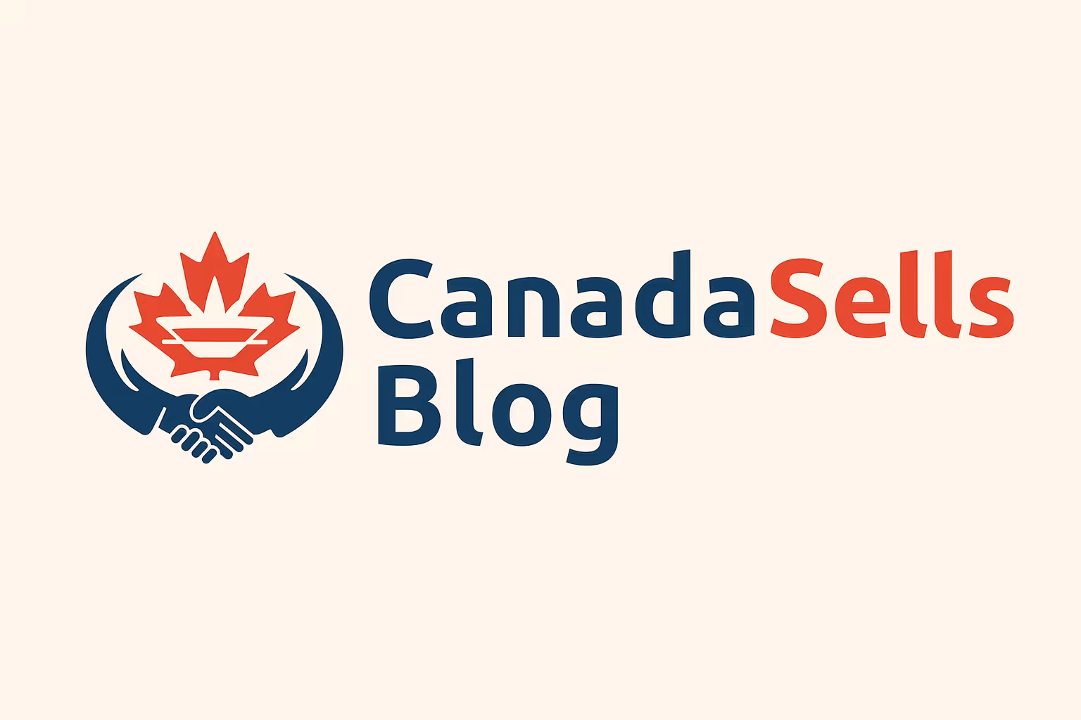 Canada Sells Blog logo showing the Canada Sells emblem and clean text on a beige background.