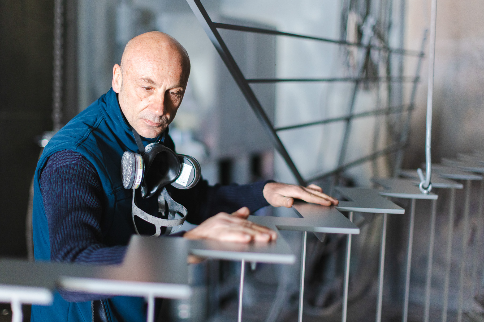 Oscar Argiolas nel reparto verniciatura