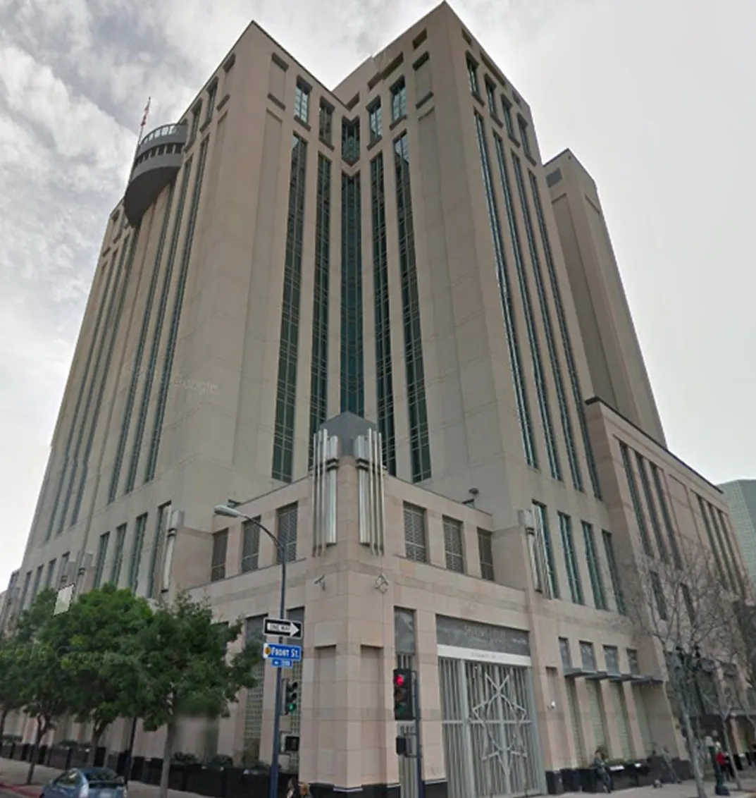 San Diego County Central Courthouse tall building exterior.