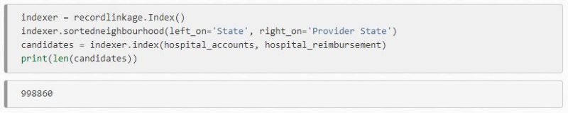 Apply SortedNeighborhood to account for spelling mistakes and input errors