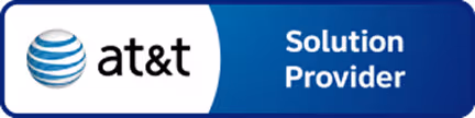 Logo which reads AT&T solution provider