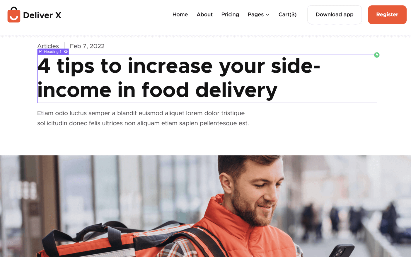 CMS Page - Deliver X Webflow Template