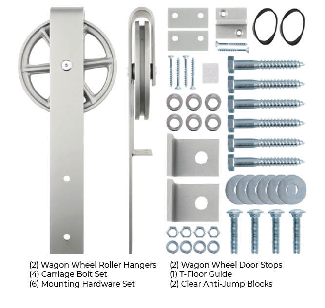 Standard Series Hardware, Wagon Wheel, Silver