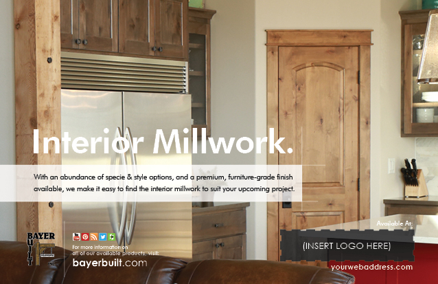 Interior Millwork Horizontal Half Page Ad 2