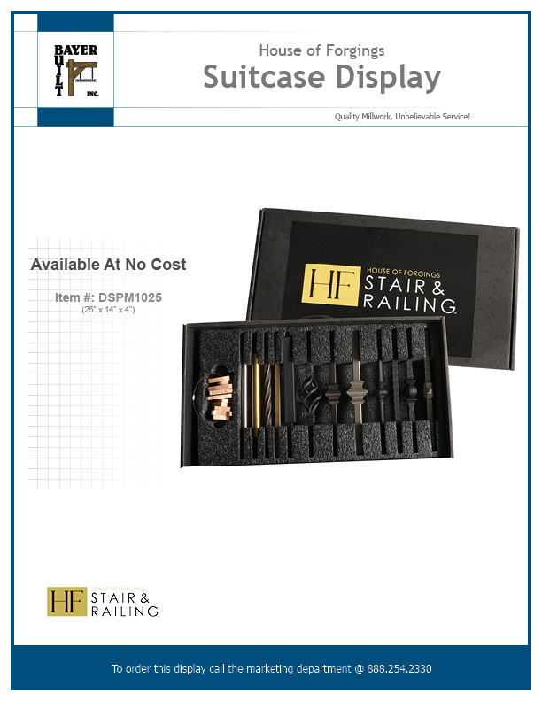 House of Forgings Suitcase Display