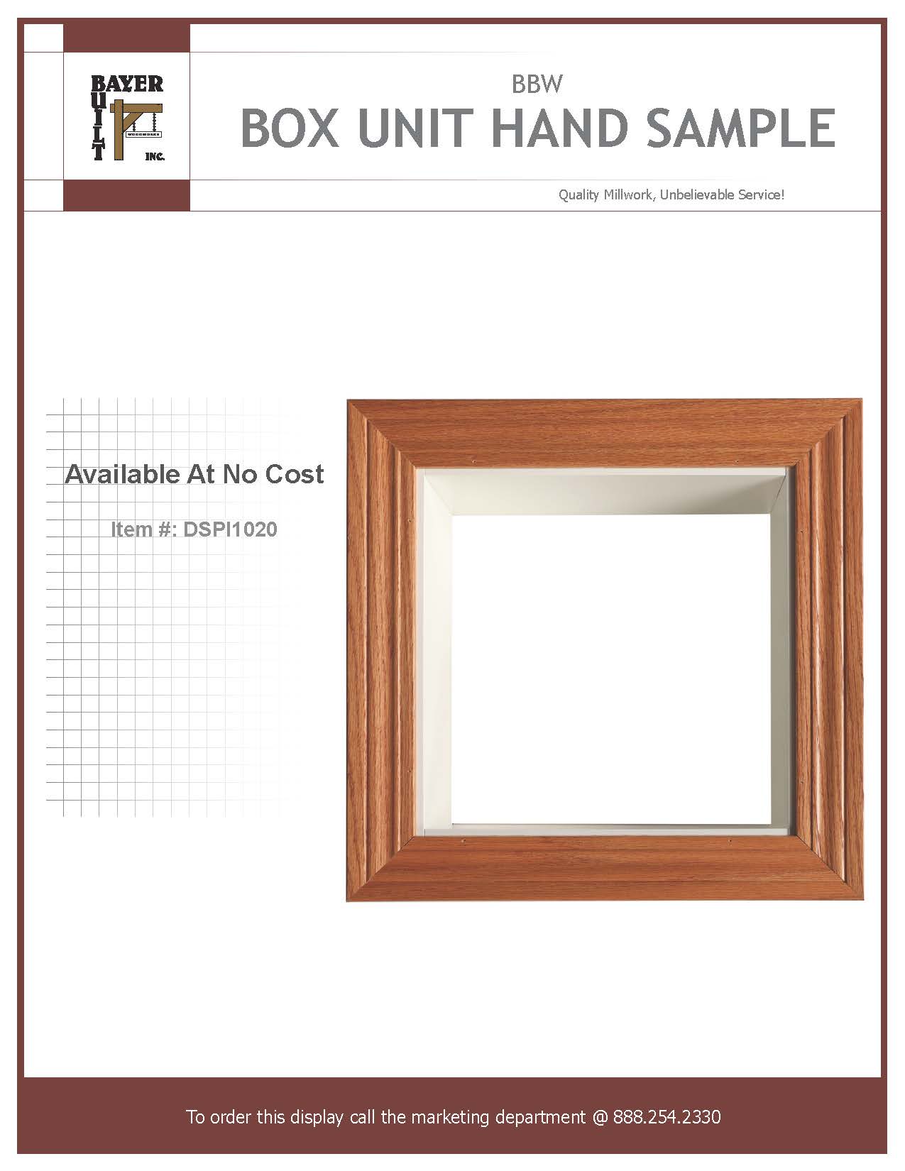 Box Unit Hand Sample