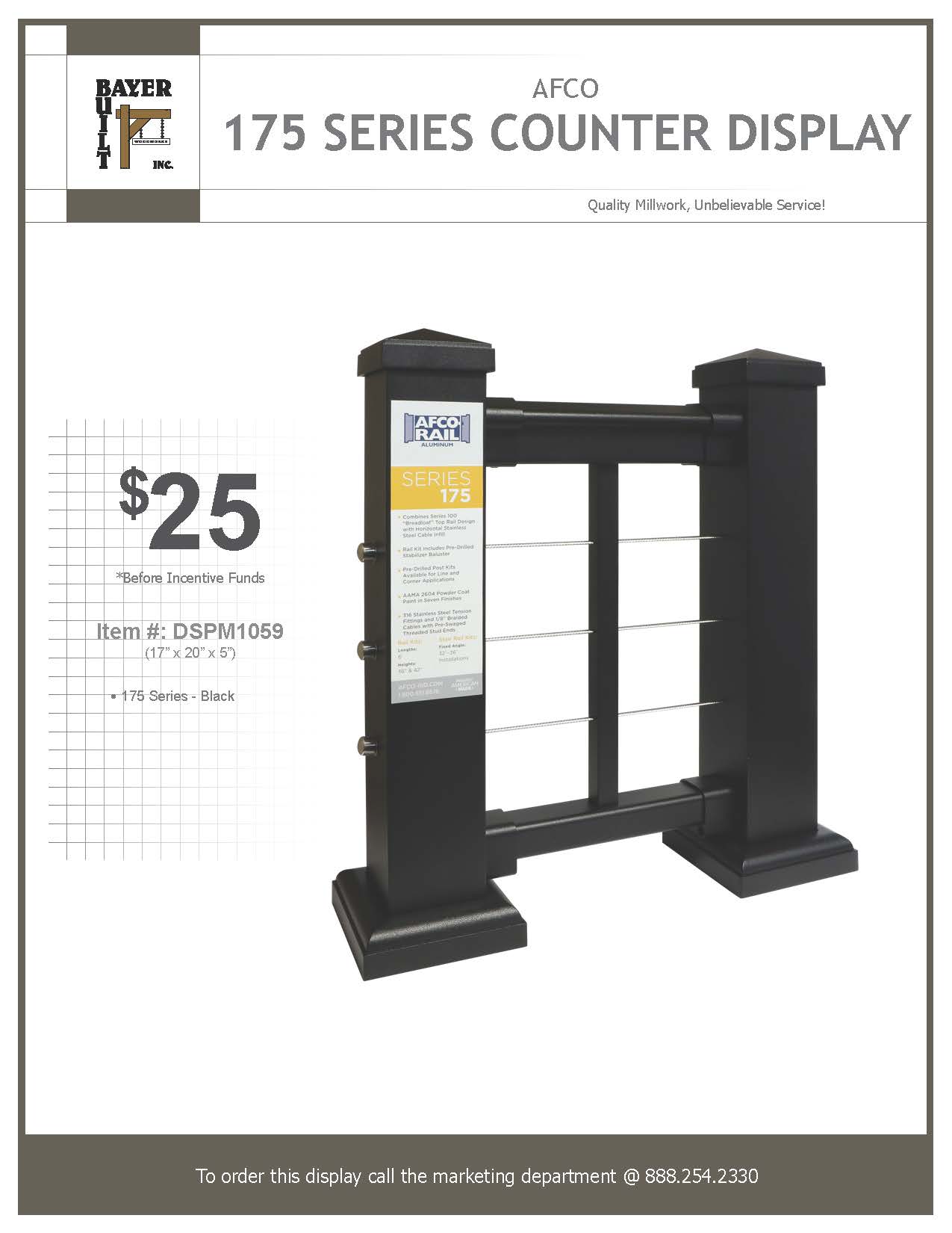 AFCO 175 Series Counter Display