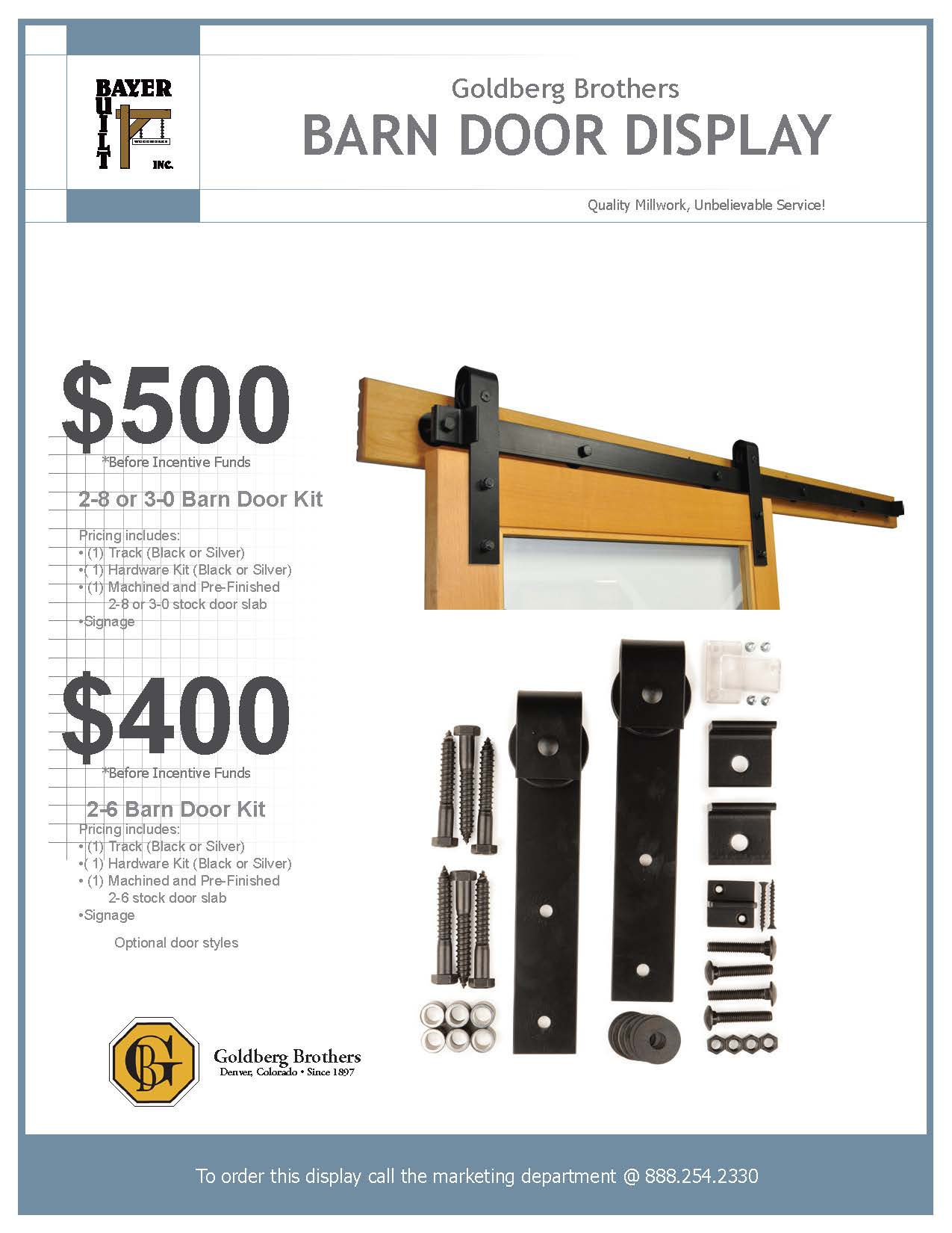 Goldberg Brothers Barn Door Display