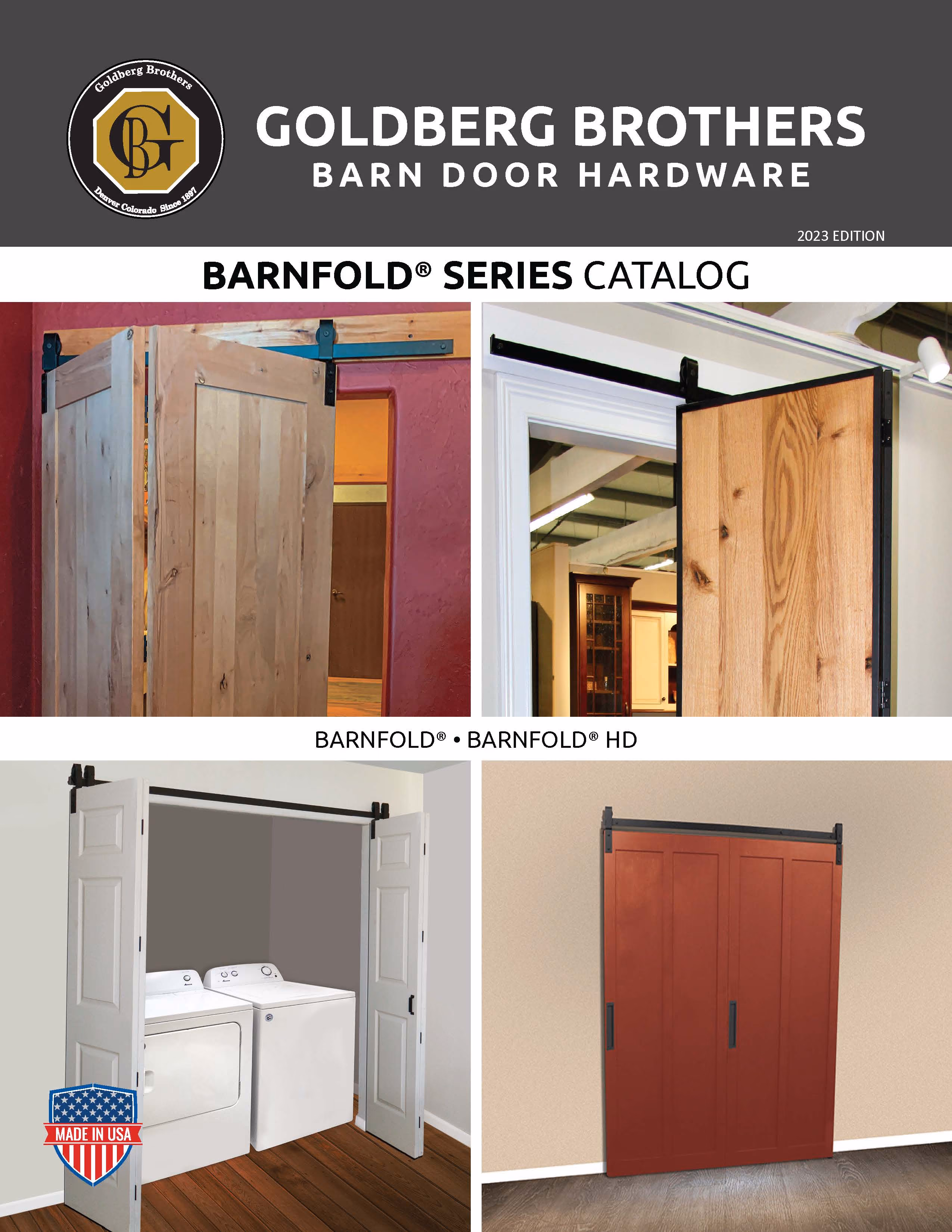 Goldberg Brothers Barn Door Hardware Barnfold Series Catalog Cover