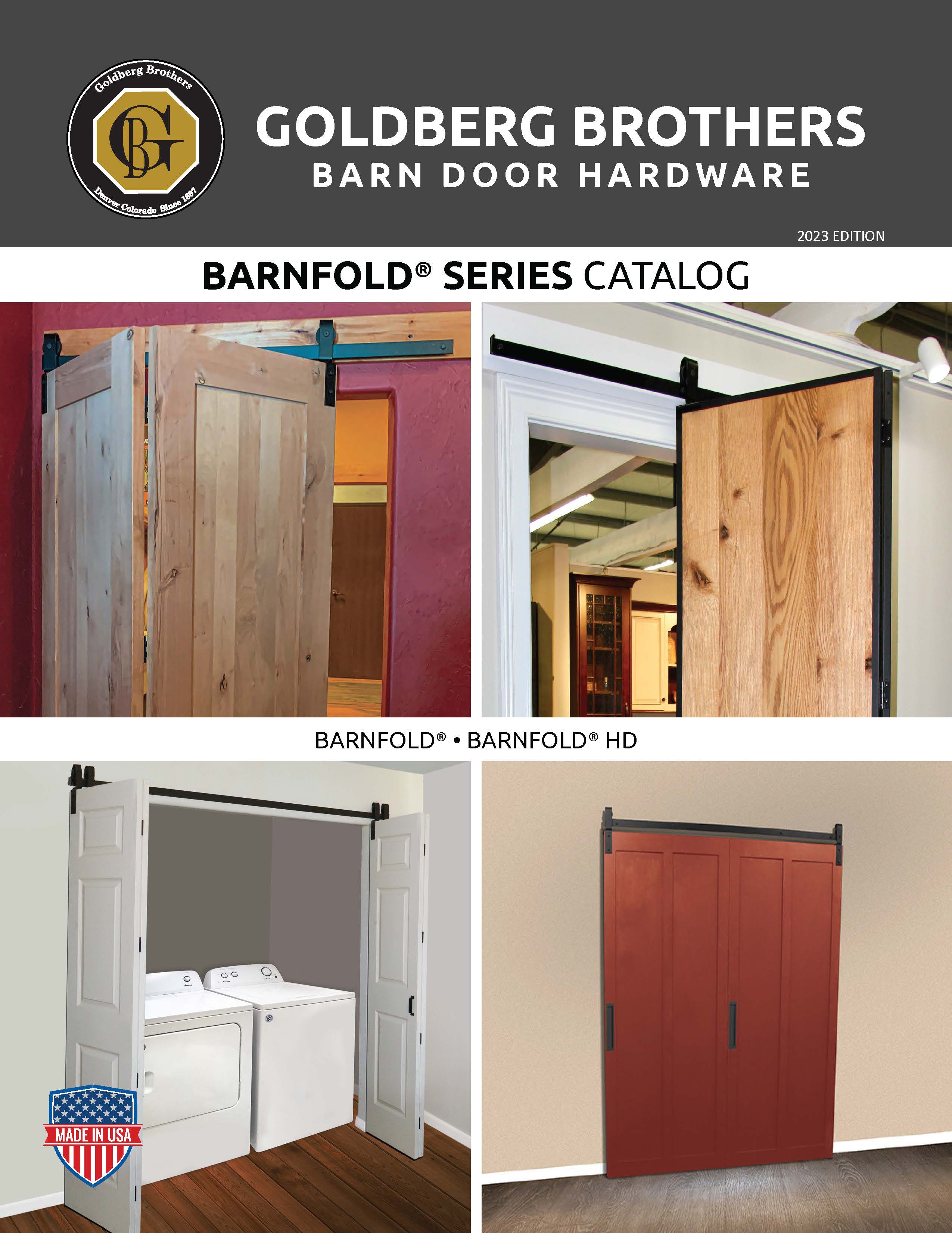 Goldberg Brothers Barn Door Hardware Barnfold Series Catalog Cover