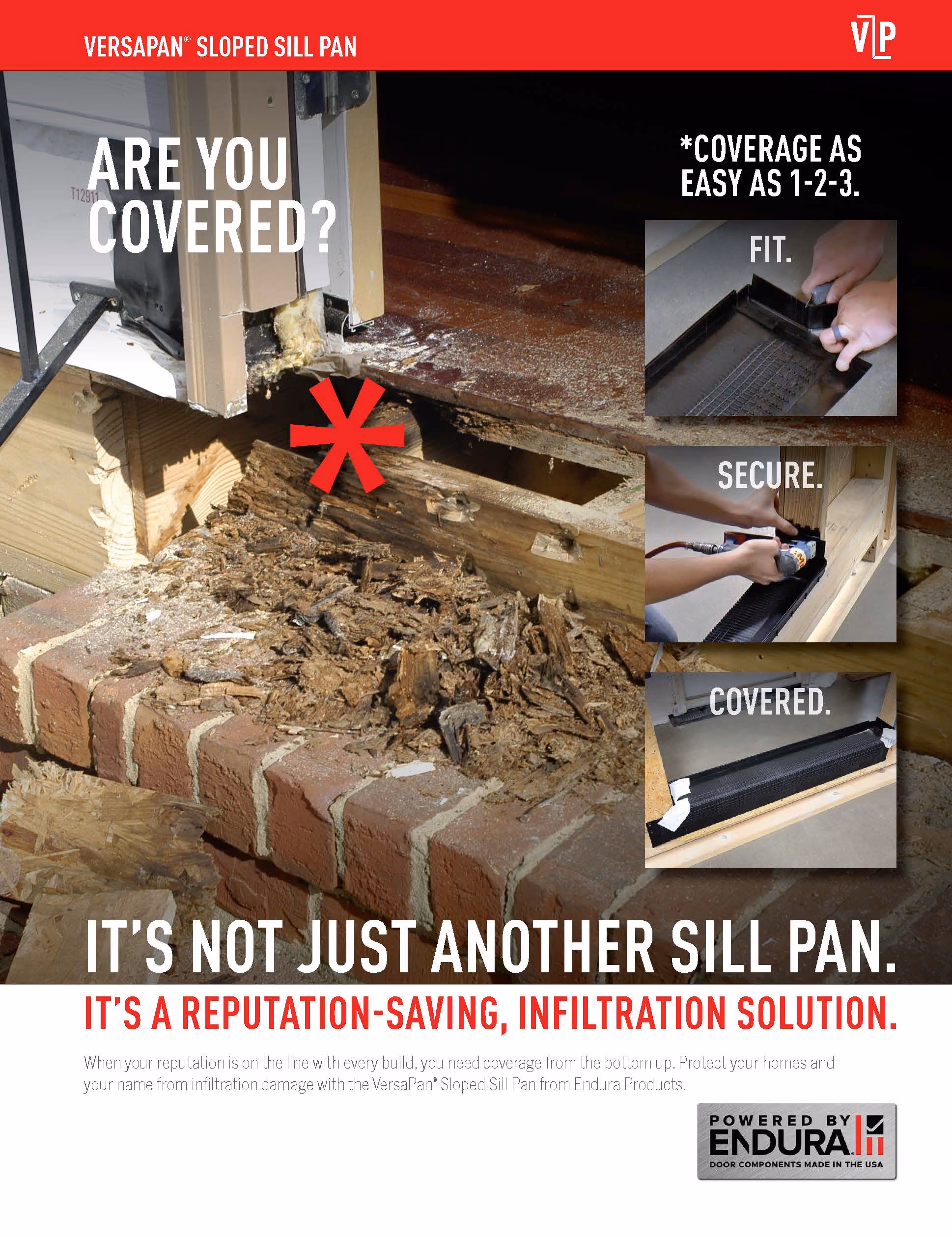 VersaPan Sloped Sill Pan Brochure Cover