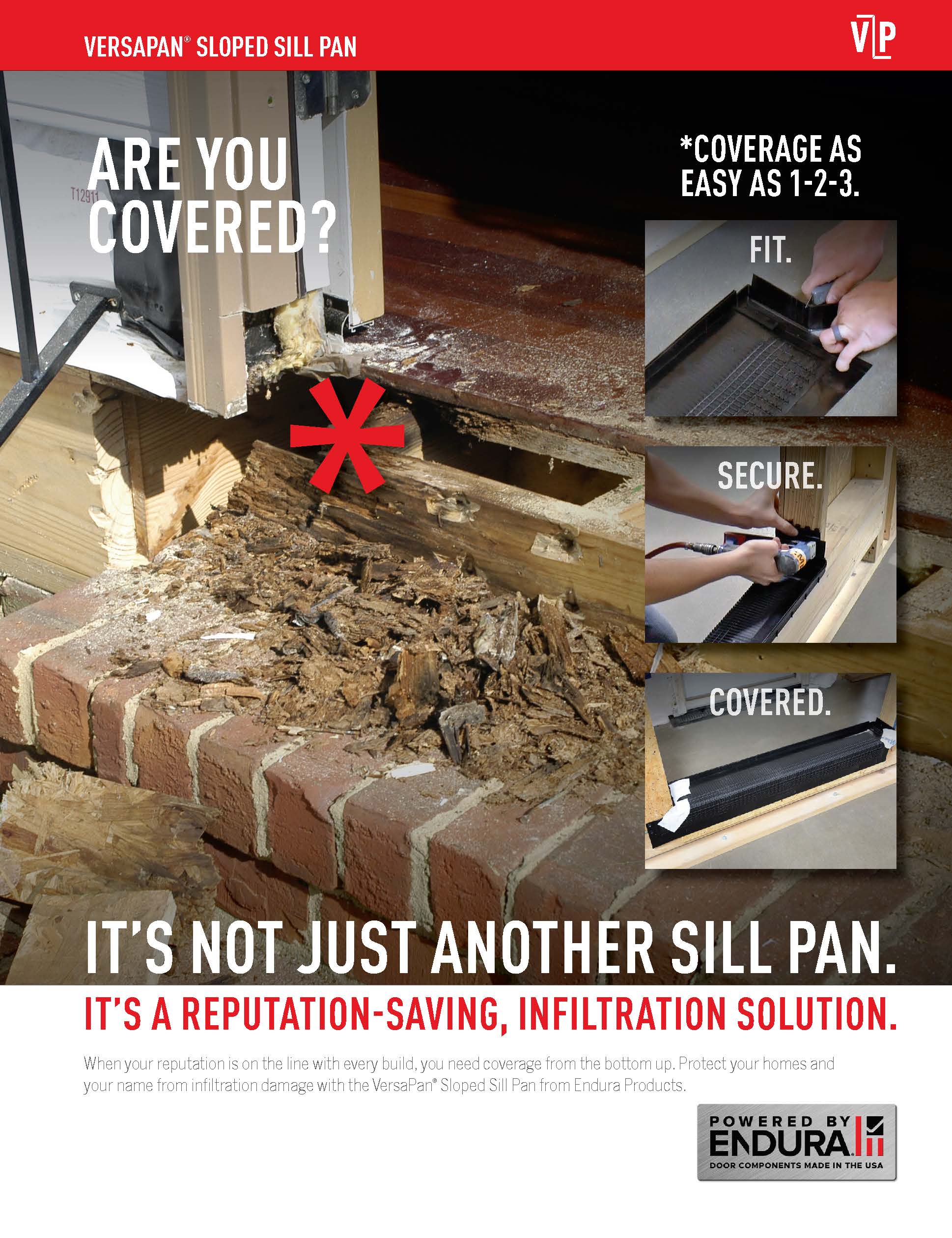 VersaPan Sloped Sill Pan Brochure Cover