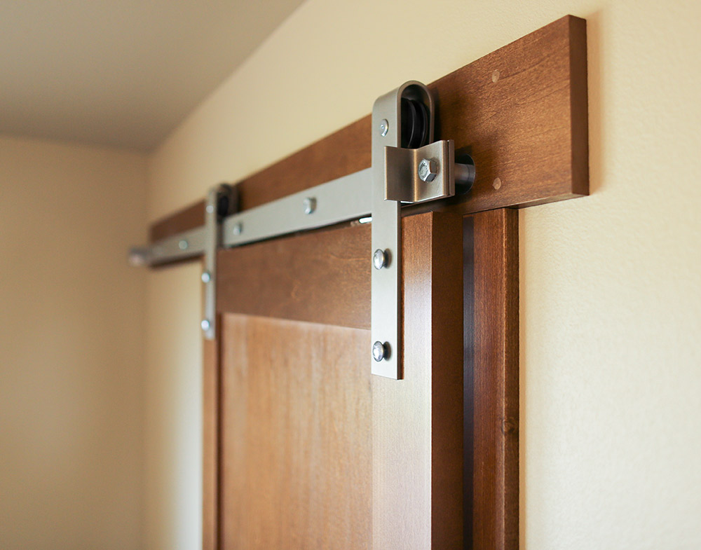 Silver Barn Door Hardware & Track