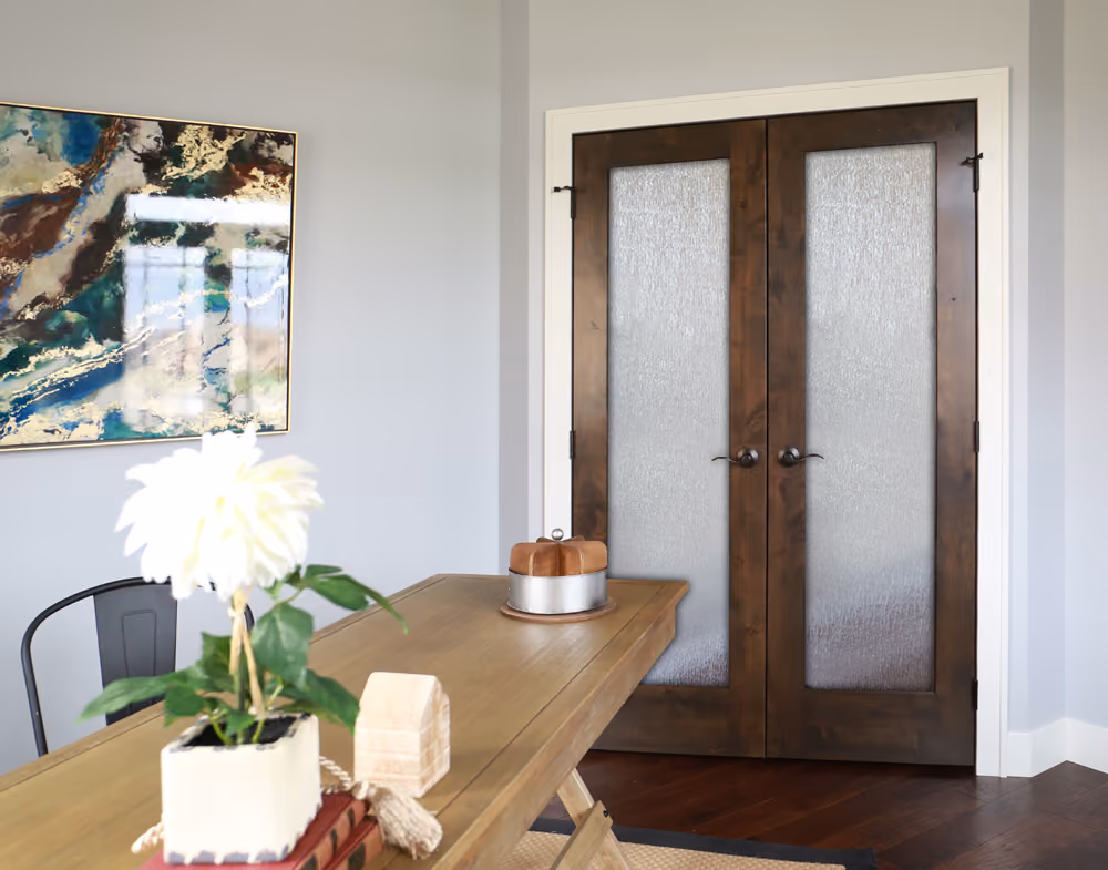 FAKRA Knotty Alder Rain Door | 176A Primed Casing | 239A Primed Base