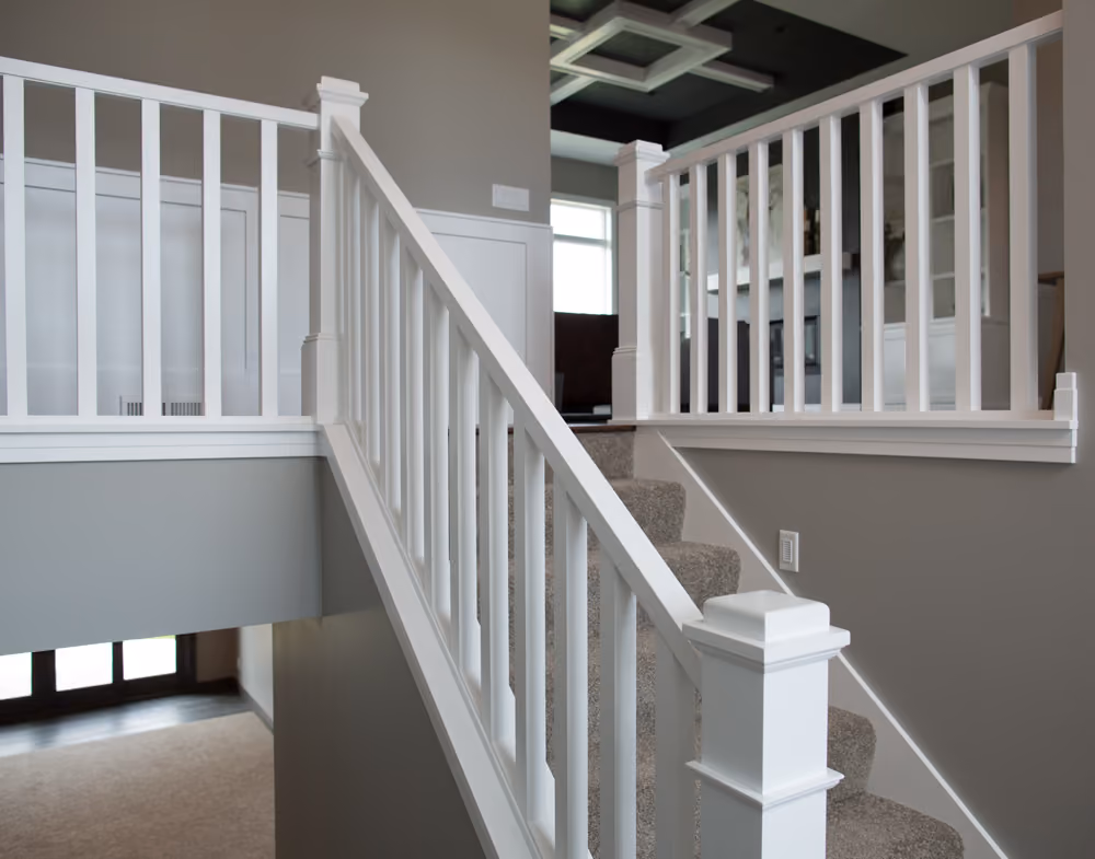 4091 Primed Box Newel | 5360 Primed Baluster | 6770 Rail