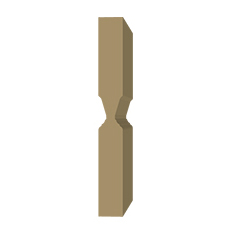 Cove and Bead Panel Molded Profile Example