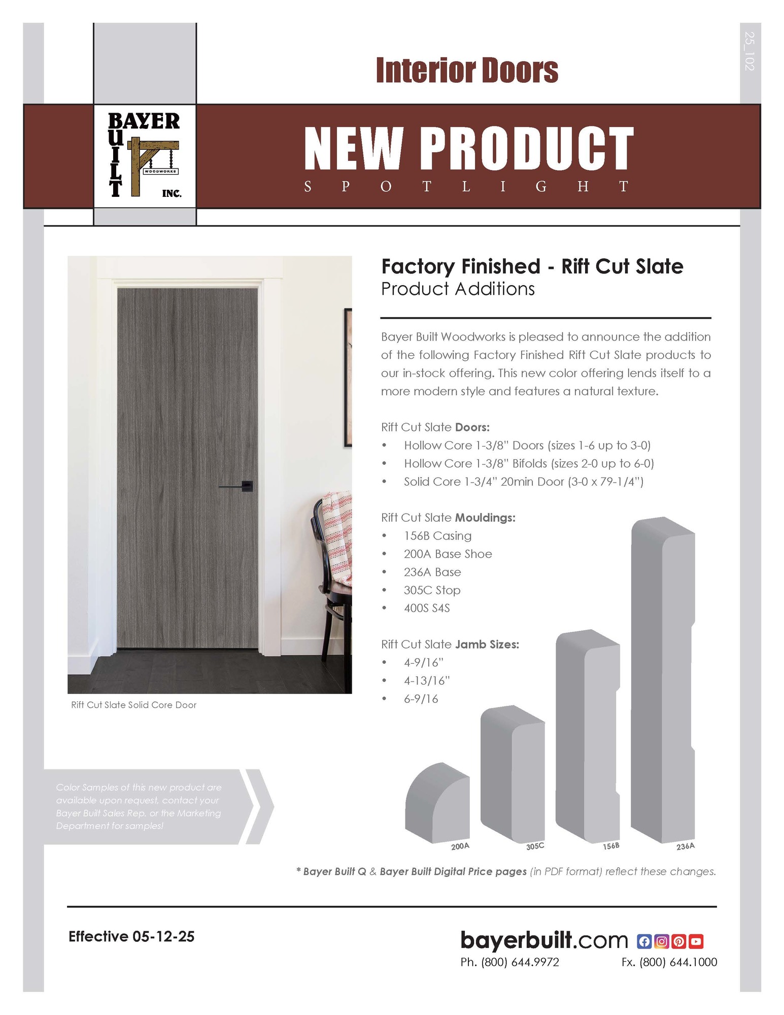 Factory Finished - Rift Cut Slate Flyer