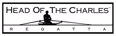 Logo of Head of the Charles Regatta featuring a rower silhouette in a boat.