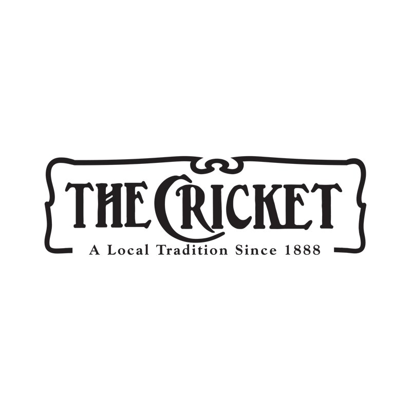 Logo of The Cricket with the tagline 'A Local Tradition Since 1888' in stylized black text on white background.