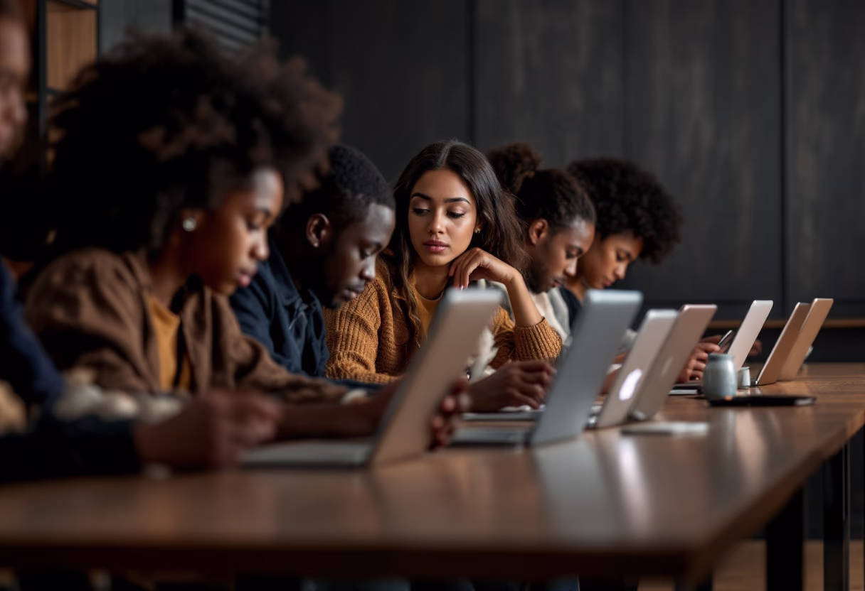 image of students using technology for edtech
