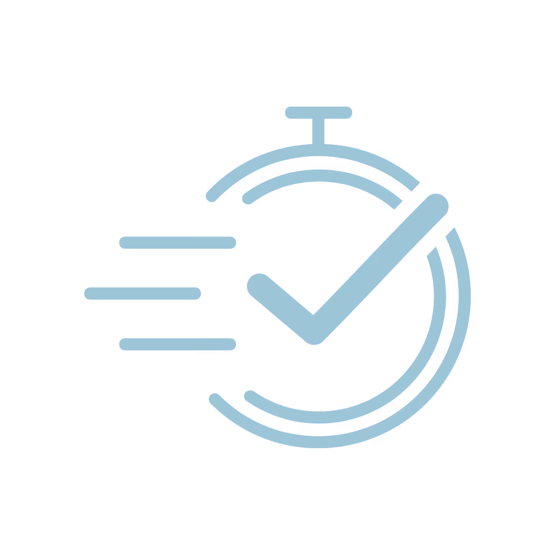 time clock and check icon
