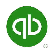 QuickBooks logo - white letters qb on green circular background