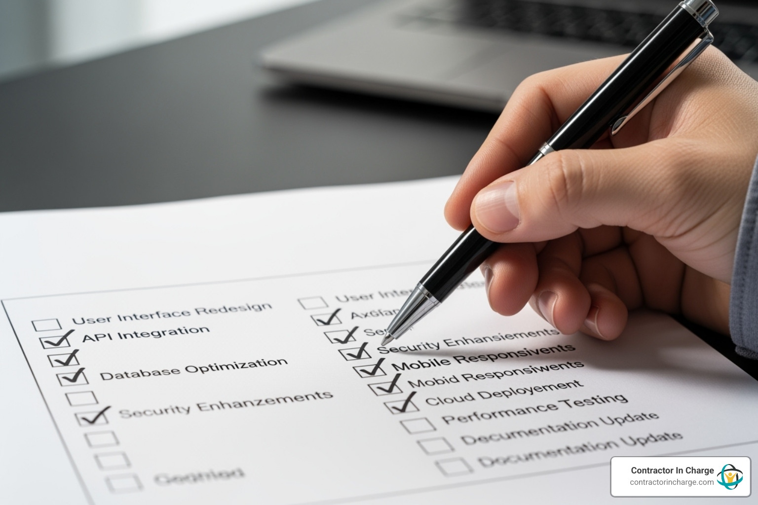 checklist with features - after hours answering service for plumbers