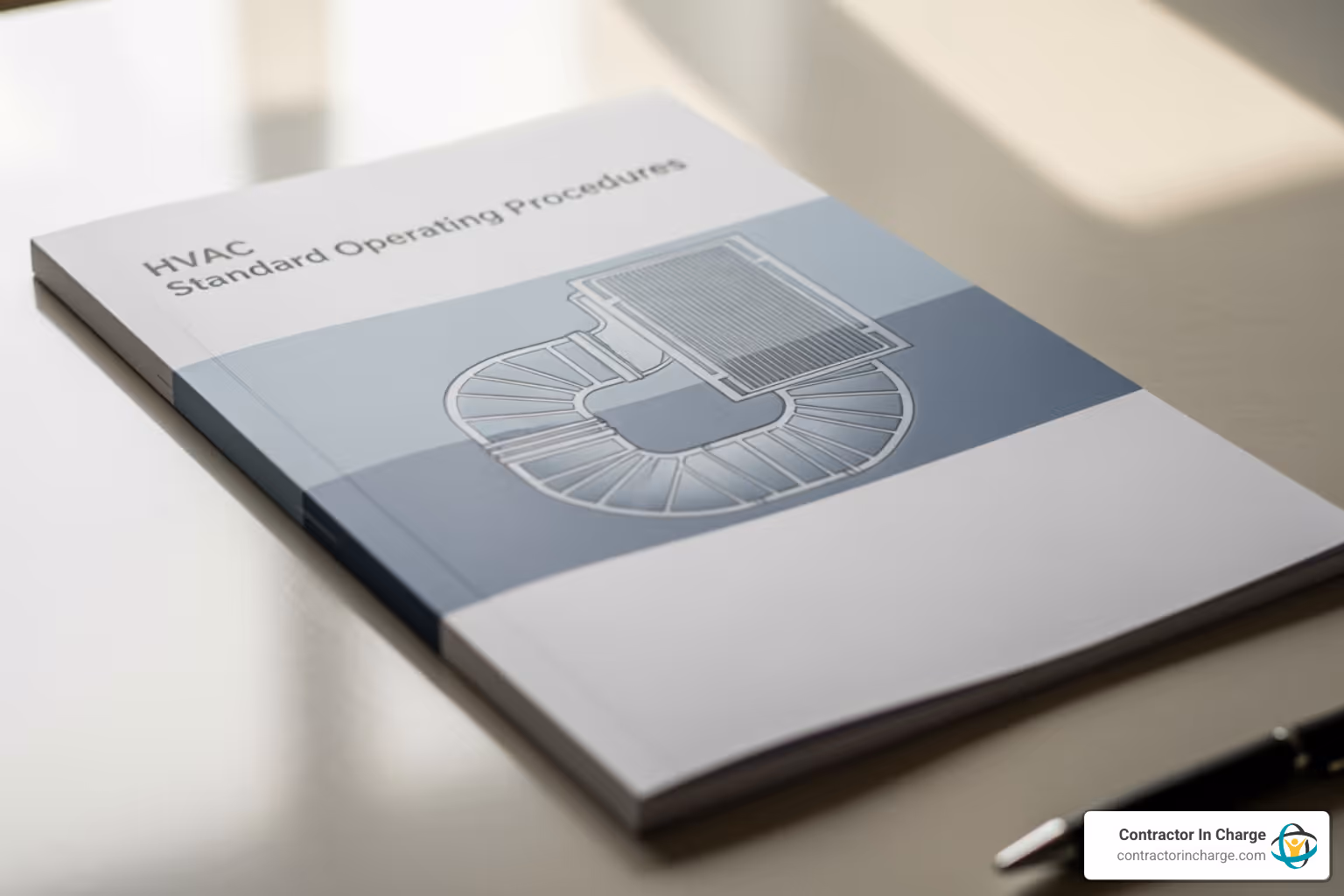 Branded HVAC SOP manual cover - sop development for hvac companies