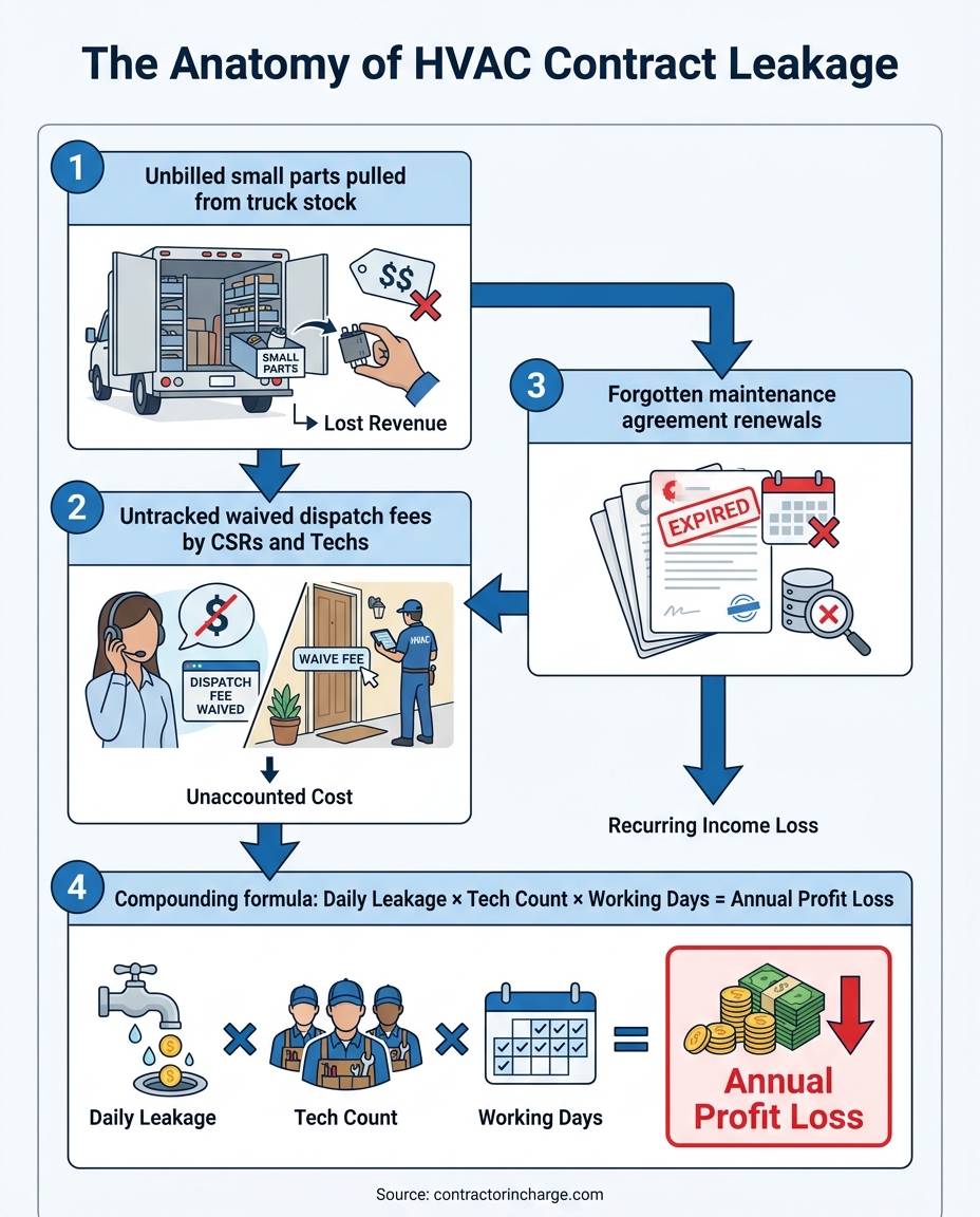 The Anatomy of HVAC Contract Leakage