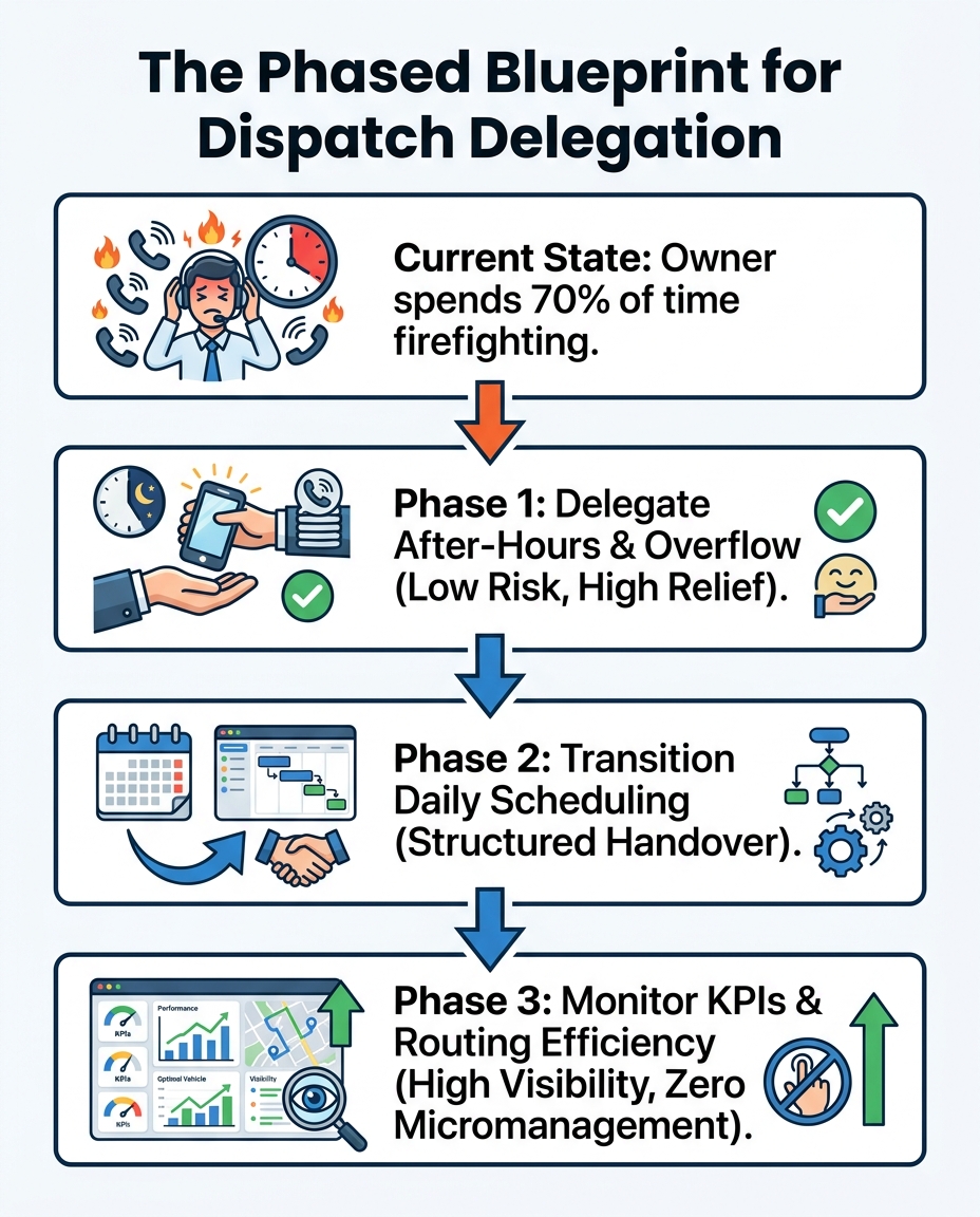 The Phased Blueprint for Dispatch Delegation