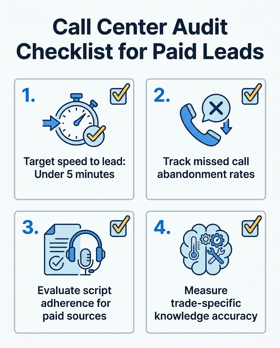 Call Center Audit Checklist for Paid Leads