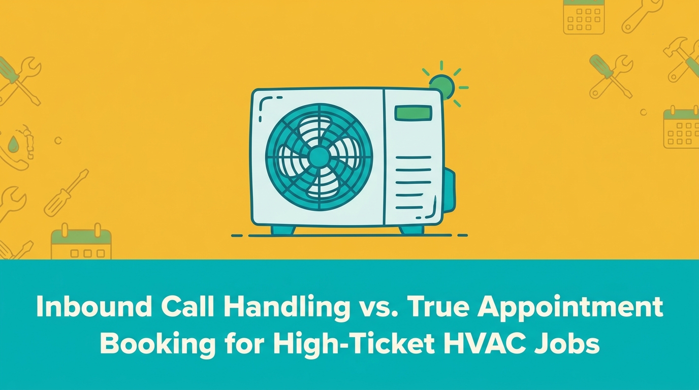 Inbound Call Handling vs. True Appointment Booking for High-Ticket HVAC Jobs
