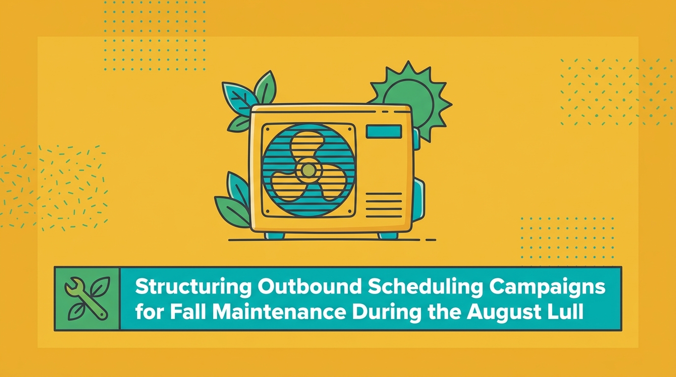 Structuring Outbound Scheduling Campaigns for Fall Maintenance During the August Lull