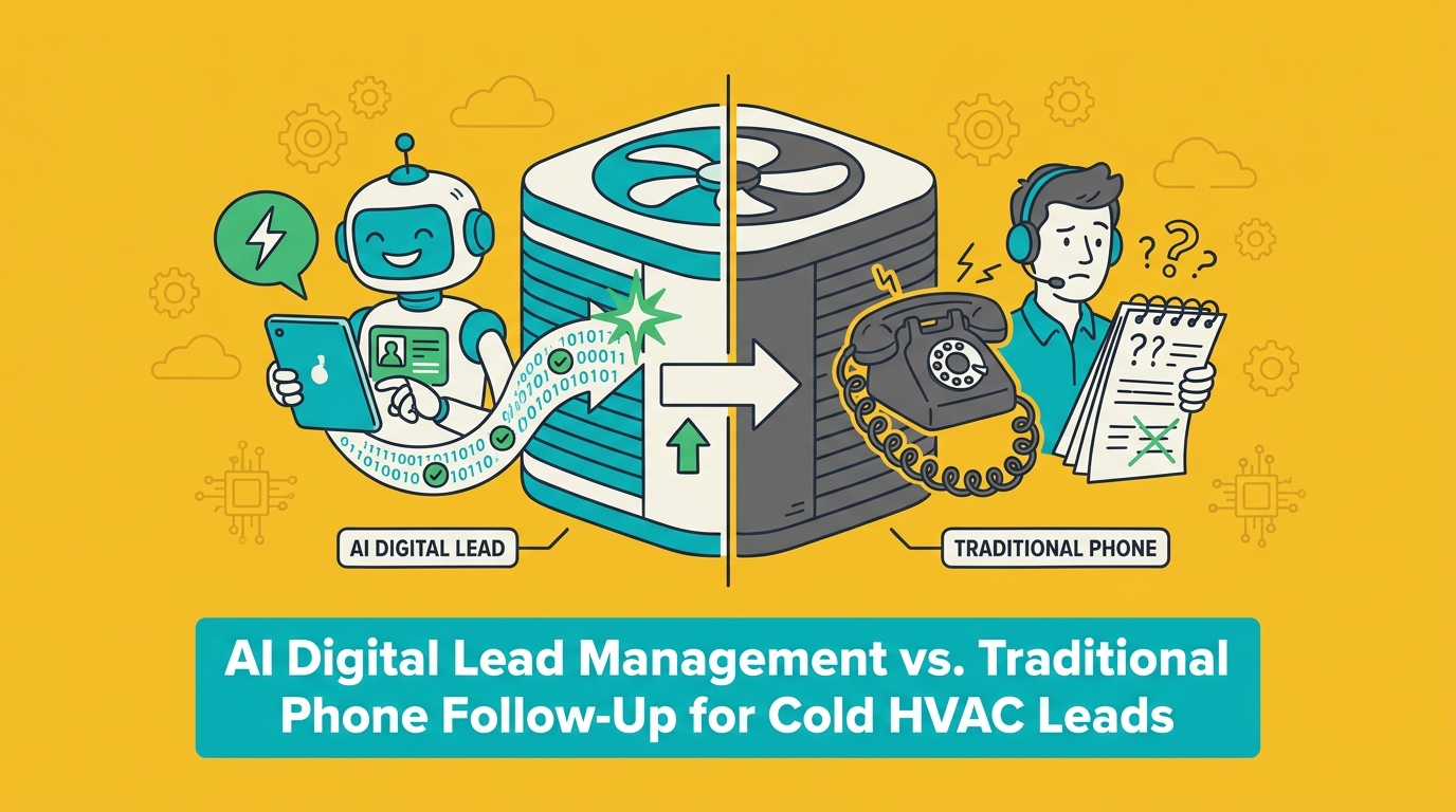 AI Digital Lead Management vs. Traditional Phone Follow-Up for Cold HVAC Leads