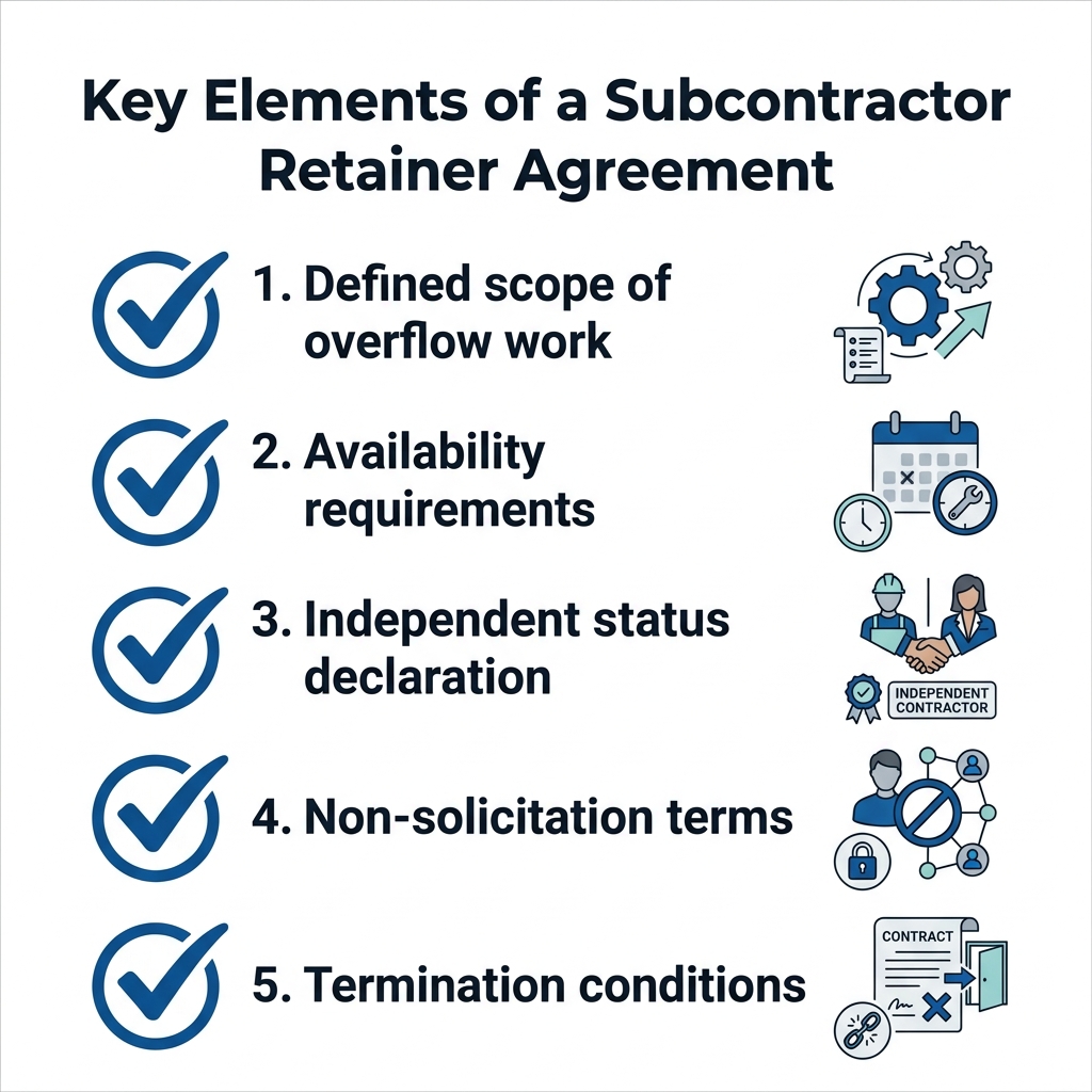 Key Elements of a Subcontractor Retainer Agreement